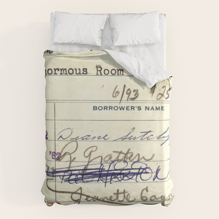 Library Card 828 The Enormous Room Duvet Cover Gallery Image 6