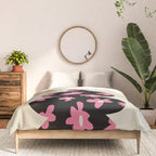 Black floral Vase Comforter Gallery Image 3