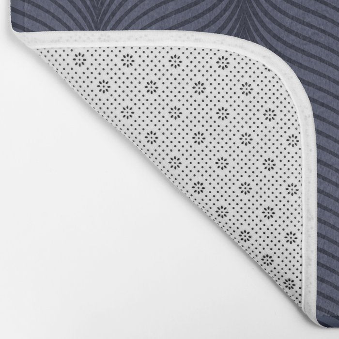 Elysian XII Navy Blue Bath Mat Gallery Image 2