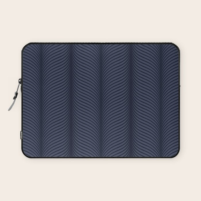 Elysian XII Navy Blue Laptop Sleeve Gallery Image 1