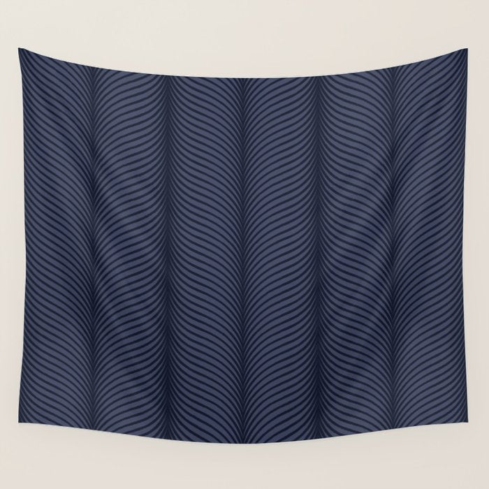 Elysian XII Navy Blue Wall Tapestry Gallery Image 1