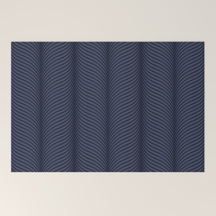 Elysian XII Navy Blue Welcome Mat Gallery Image 2