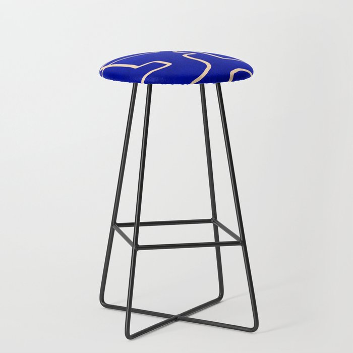 Abstract line art 149 Stool Gallery Image 1
