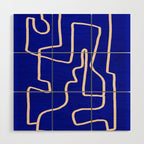 Abstract line art 149 Wood Wall Art Gallery Image 1