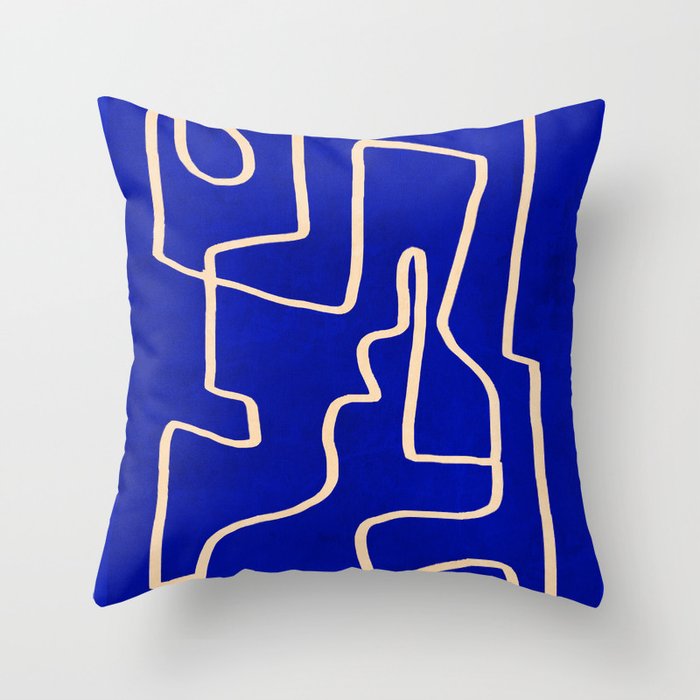 Abstract line art 149 Throw Pillow Gallery Image 6