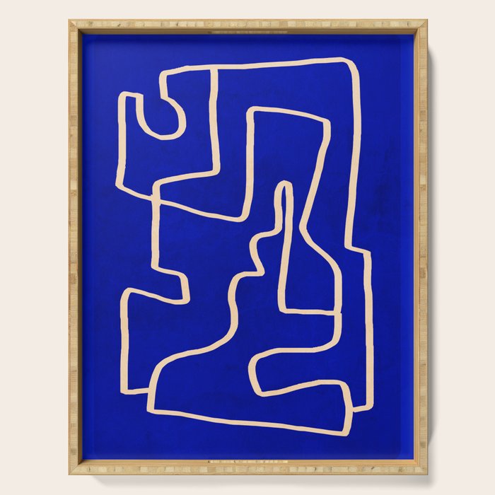 Abstract line art 149 Serving Tray Gallery Image 1