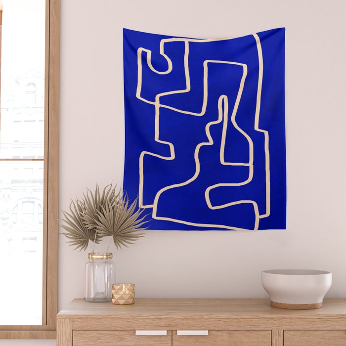 Abstract line art 149 Wall Tapestry Gallery Image 2