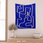 Abstract line art 149 Wall Tapestry Gallery Image 2