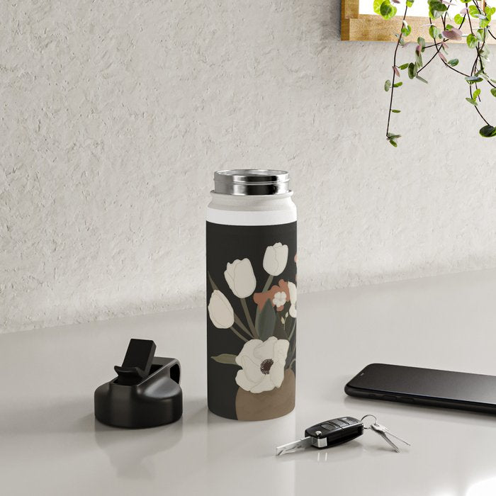 Gently Flowers 2 Water Bottle Gallery Image 4