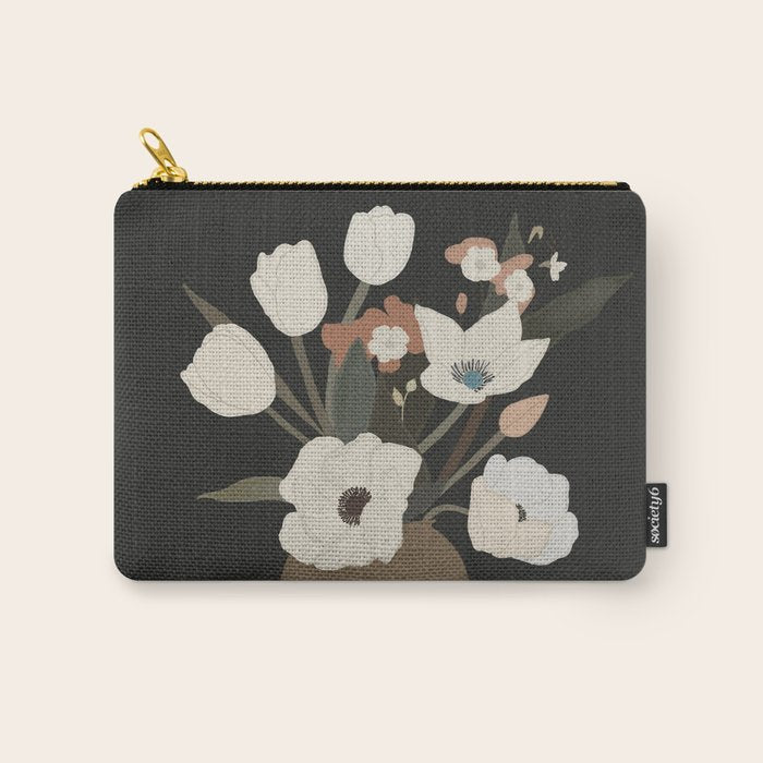Gently Flowers 2 Carry All Pouch Gallery Image 1