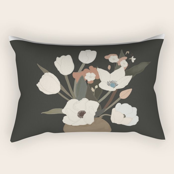 Gently Flowers 2 Rectangular Pillow Gallery Image 2