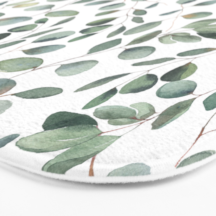 Eucalyptus Leaves Garden Bath Mat Gallery Image 3