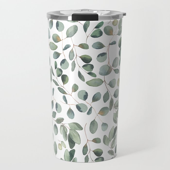 Eucalyptus Leaves Garden Travel Mug Gallery Image 1