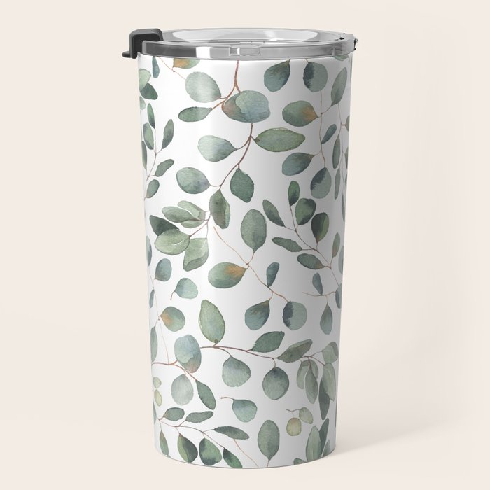 Eucalyptus Leaves Garden Travel Mug Gallery Image 3