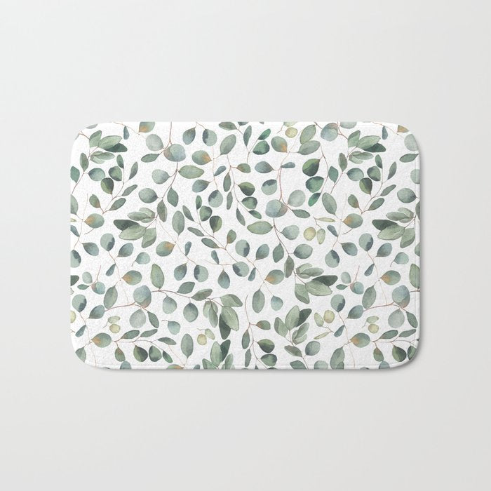 Eucalyptus Leaves Garden Bath Mat Gallery Image 1