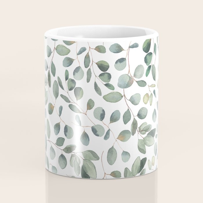 Eucalyptus Leaves Garden Coffee Mug Gallery Image 4