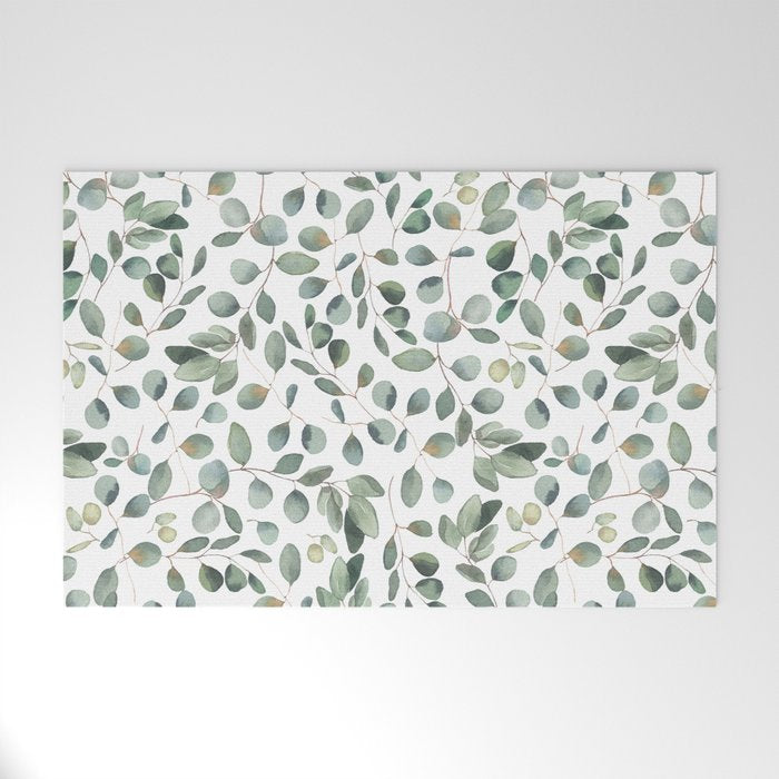 Eucalyptus Leaves Garden Welcome Mat Gallery Image 1