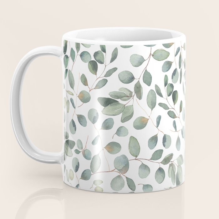 Eucalyptus Leaves Garden Coffee Mug Gallery Image 3