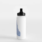 Chicago Neighborhood Map in Blue Water Bottle Gallery Image 2