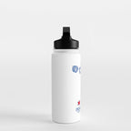 Chicago Neighborhood Map in Blue Water Bottle Gallery Image 3