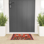 Terracotta Poppy Pod Folk Art Welcome Mat Gallery Image 3
