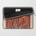 Terracotta Poppy Pod Folk Art Laptop Sleeve Gallery Image 2