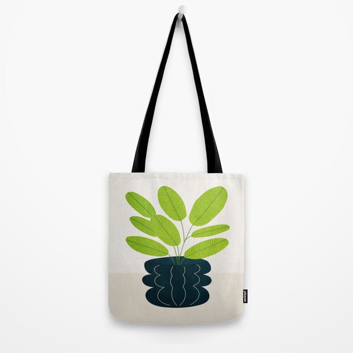 Black Pearl Vase & Spring Bud Leaves: Vases & Stuff 02 Tote Bag Gallery Image 2