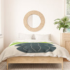 Black Pearl Vase & Spring Bud Leaves: Vases & Stuff 02 Duvet Cover Gallery Image 3