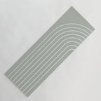Minimal Arch LIV Pastel Sage Green Modern Geometric Lines Yoga Mat Gallery Image 1