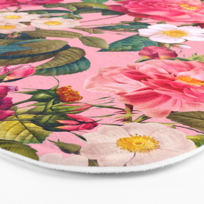 Rose Pink Garden II Bath Mat Gallery Image 3