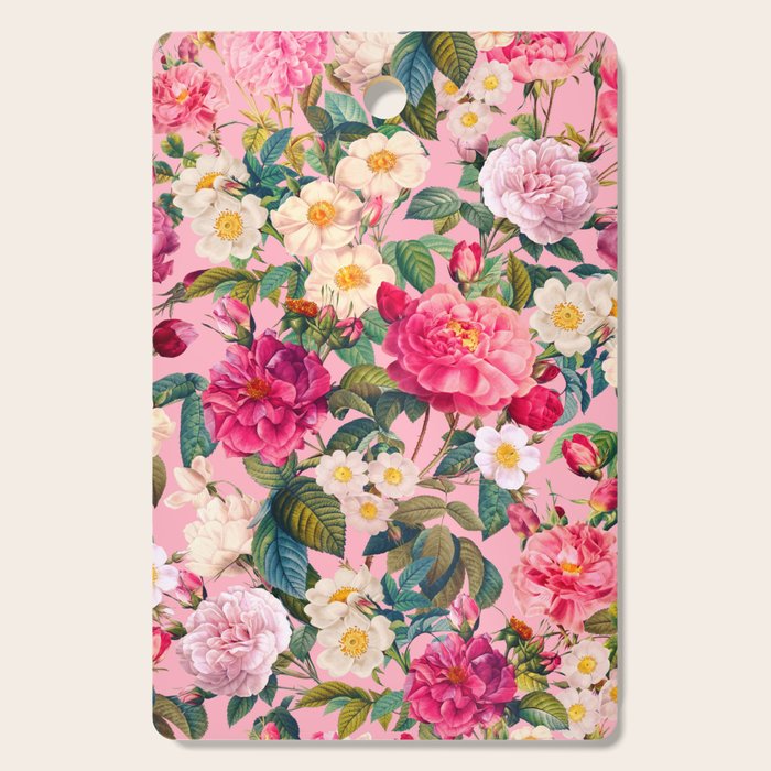 Rose Pink Garden II Cutting Board Gallery Image 1