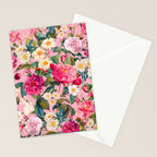 Rose Pink Garden II Stationery Card Gallery Image 2