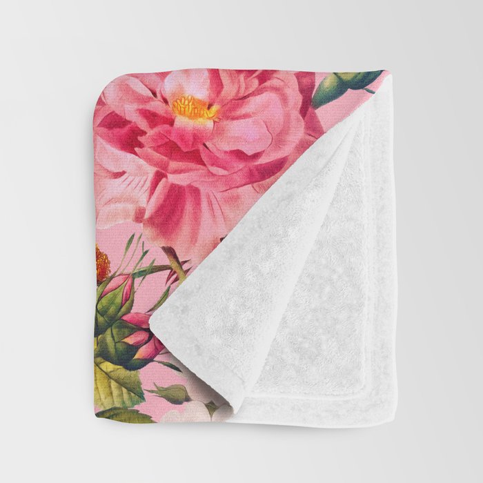 Rose Pink Garden II Throw Blanket Gallery Image 3