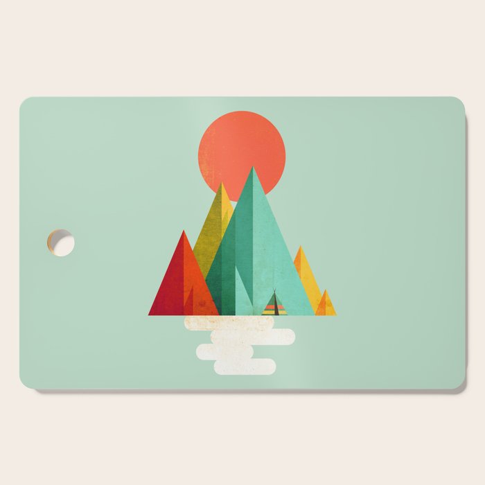 Little Geometric Tipi Cutting Board Gallery Image 1
