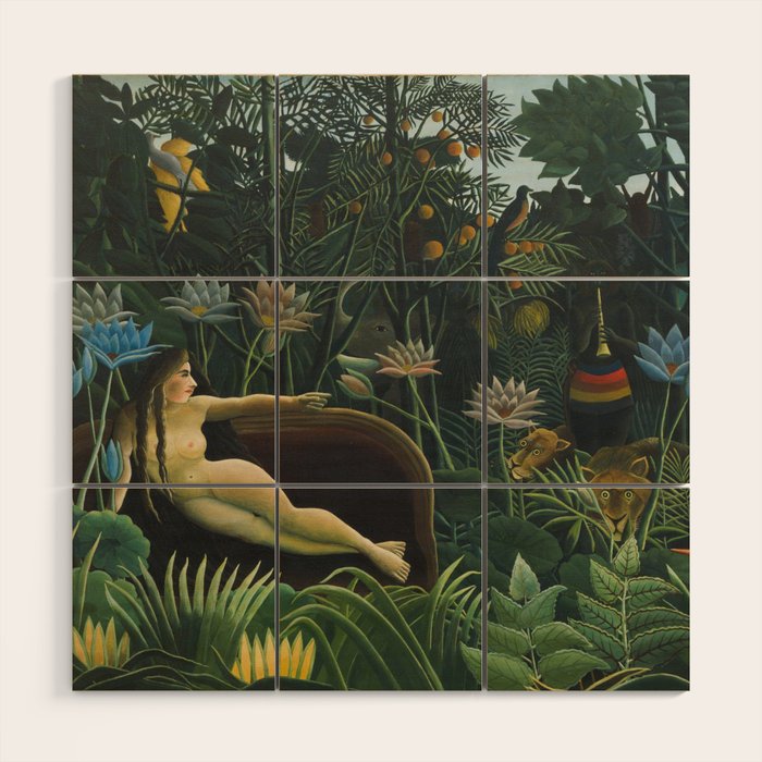 The Dream, Henri Rousseau Wood Wall Art Gallery Image 1