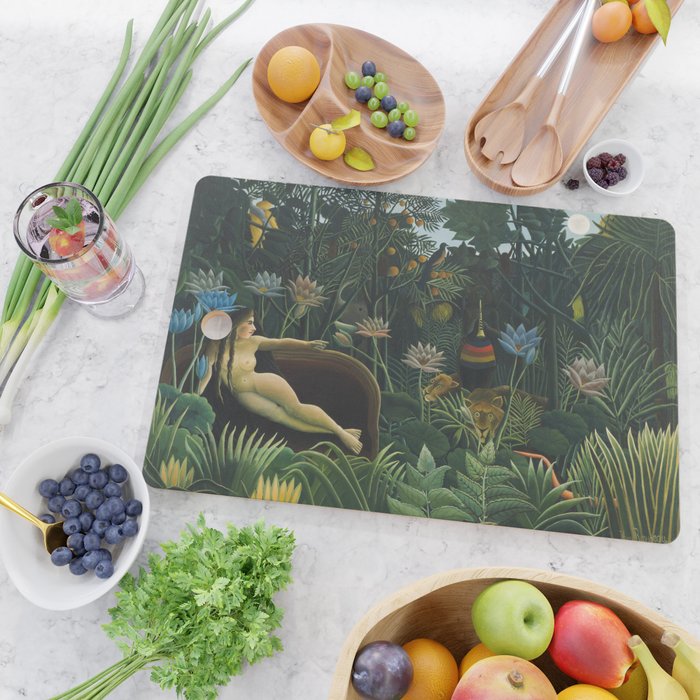The Dream, Henri Rousseau Cutting Board Gallery Image 2