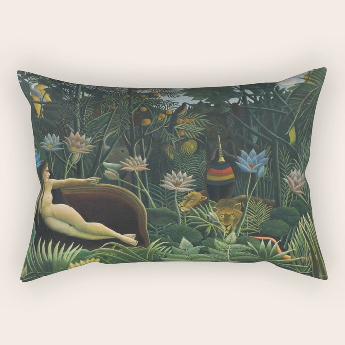 The Dream, Henri Rousseau Rectangular Pillow Gallery Image 1