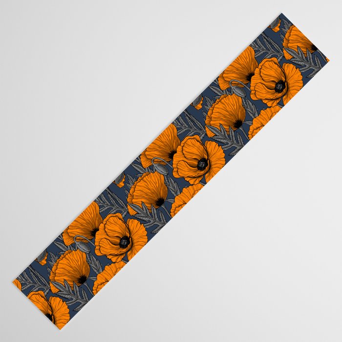 Orange poppies Table Runner Gallery Image 3