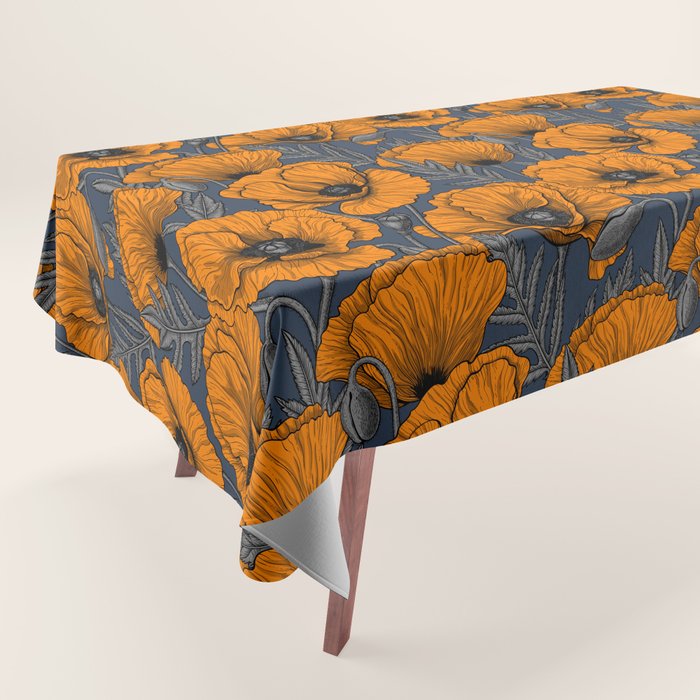Orange poppies Tablecloth Gallery Image 1