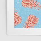 Dancing Pinecones in Light Blue & Red Poster Gallery Image 3