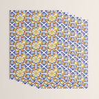 Summer,citrus,mosaic,lemon fruit,Mediterranean art Wrapping Paper Gallery Image 3