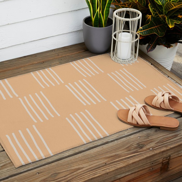 hatches â peach Outdoor Rug Gallery Image 2