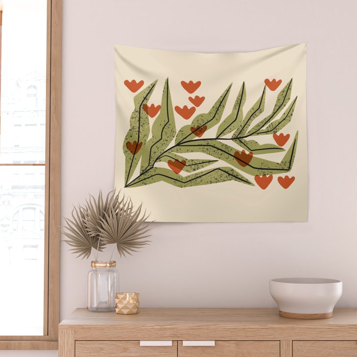 Reaching Tulips Wall Tapestry Gallery Image 2