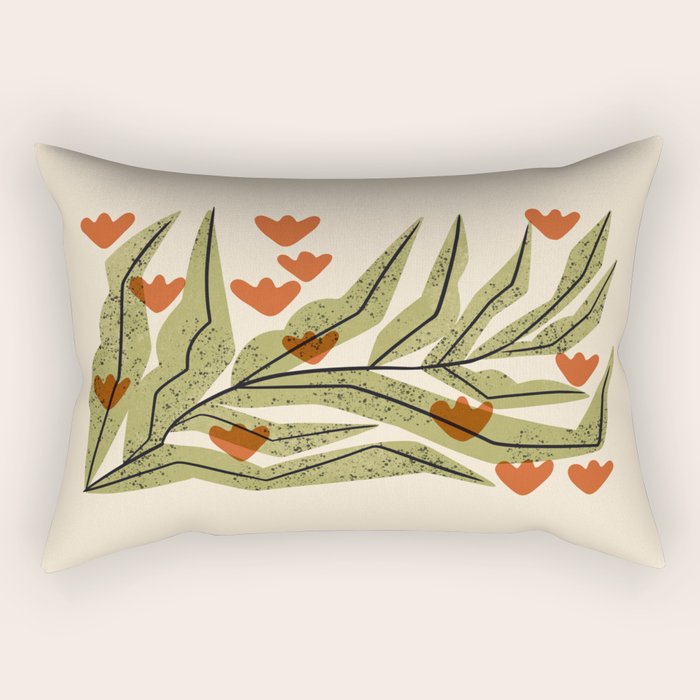 Reaching Tulips Rectangular Pillow Gallery Image 2