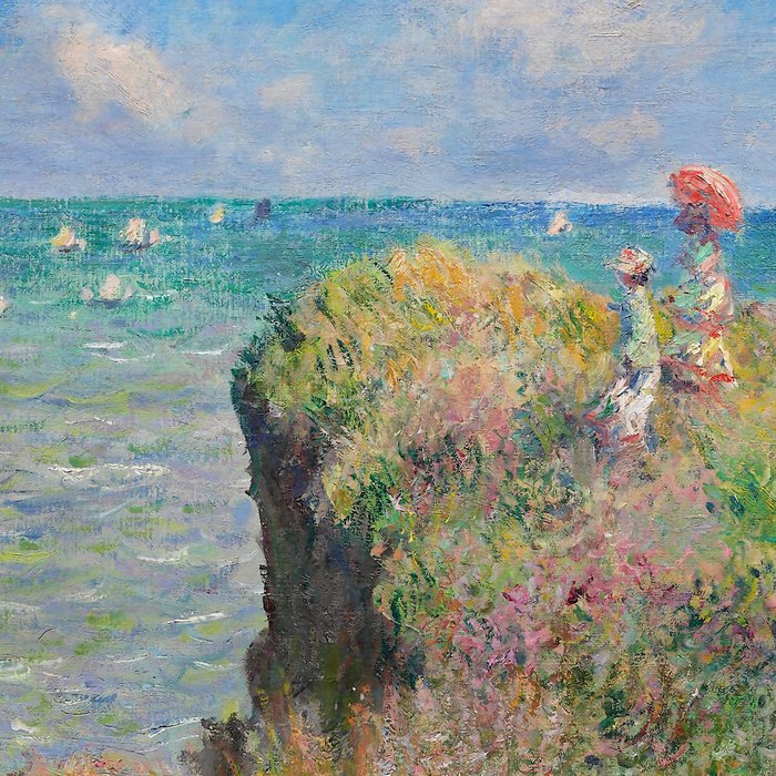 Claude Monet " Cliff Walk at Pourville" Coffee Mug Gallery Image 2