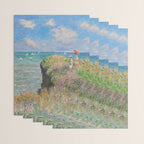 Claude Monet " Cliff Walk at Pourville" Wrapping Paper Gallery Image 3