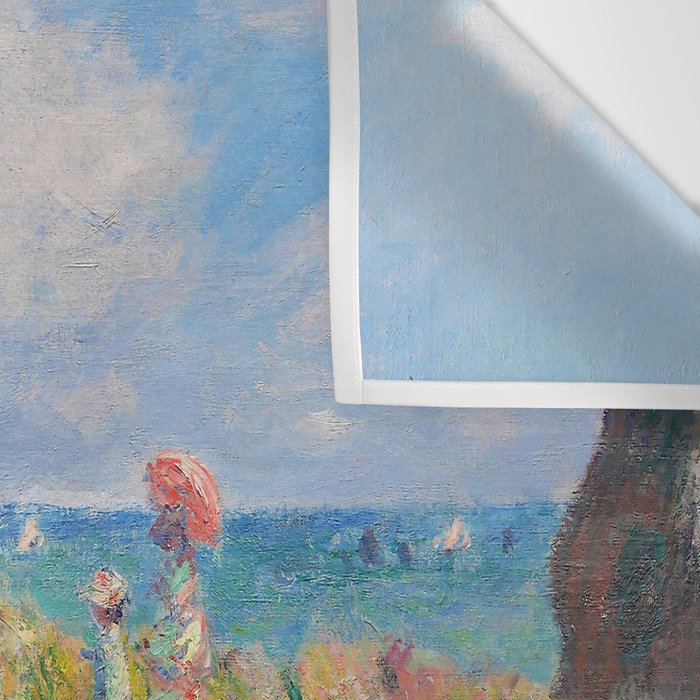 Claude Monet " Cliff Walk at Pourville" Wall Tapestry Gallery Image 3