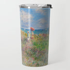 Claude Monet " Cliff Walk at Pourville" Travel Mug Gallery Image 2