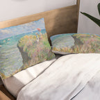 Claude Monet " Cliff Walk at Pourville" Pillow Sham Gallery Image 2