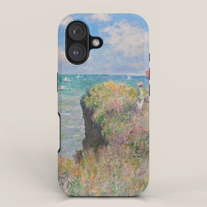 Claude Monet " Cliff Walk at Pourville" iPhone Case Gallery Image 1